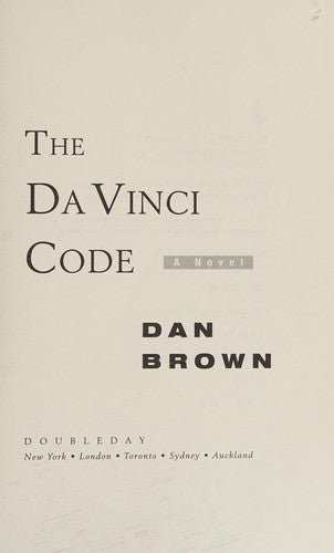 The Da Vinci Code — book cover